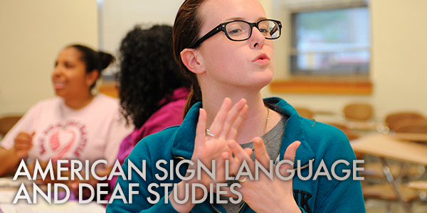 American Sign Language and Deaf Studies Certificate